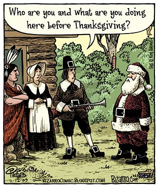 Thanksgiving, Pilgrims and Santa Claus.jpg